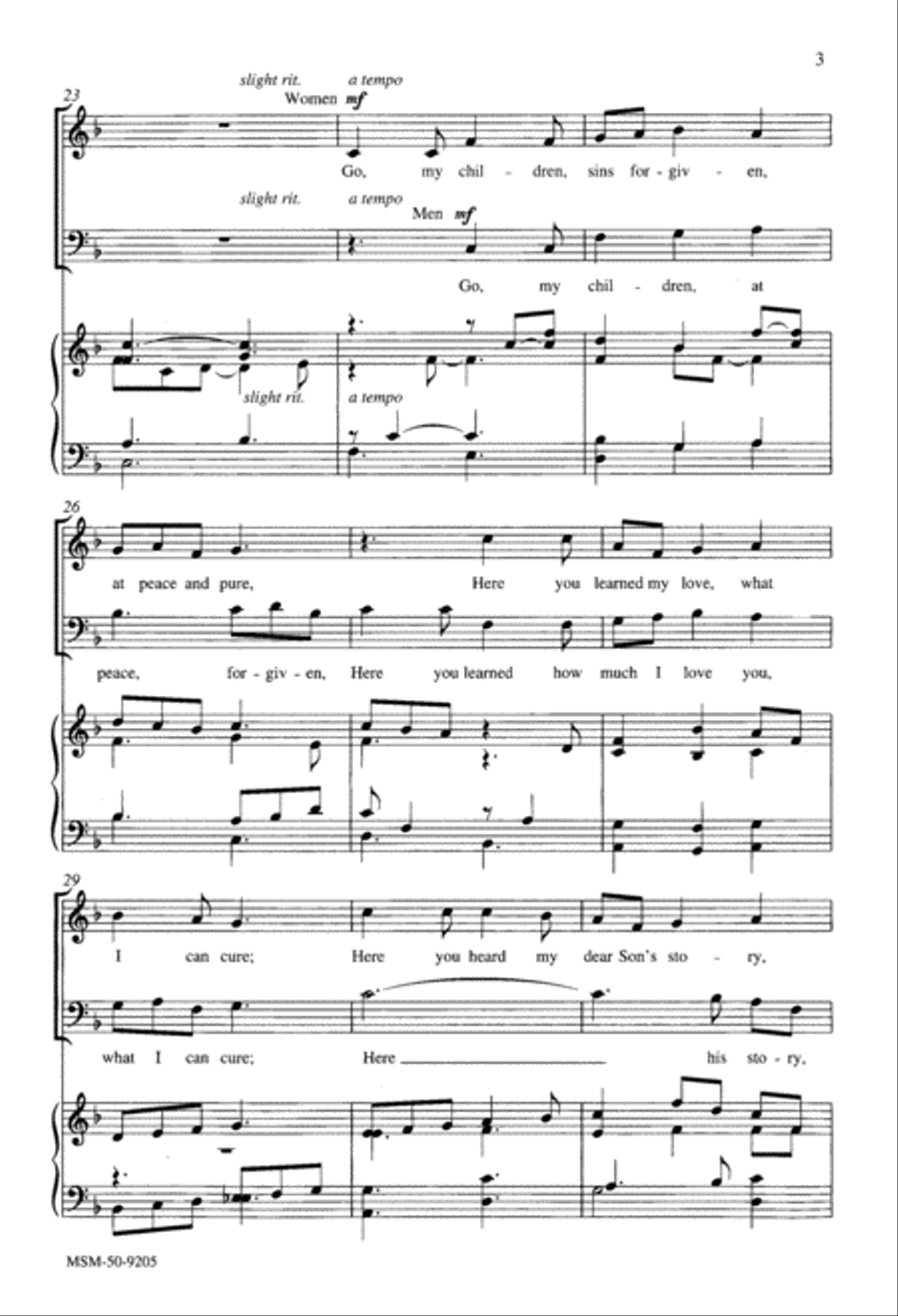 Go, My Children, with My Blessing SA scores gallery preview page 4