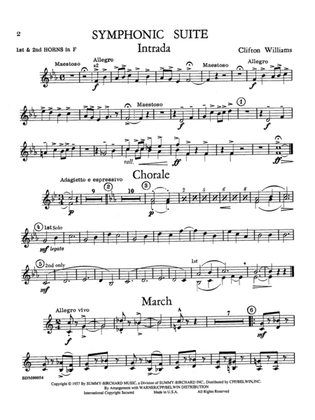 Symphonic Suite: 1st & 2nd F Horns