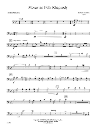 Moravian Folk Rhapsody: 1st Trombone