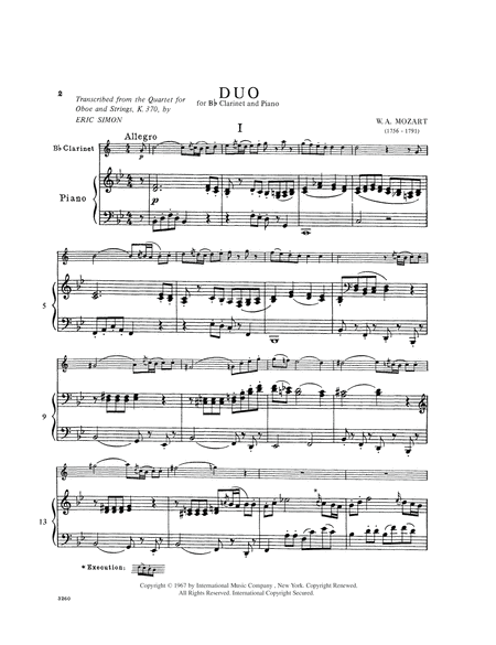 Duo (Transcribed From Quartet For Oboe & Strings)