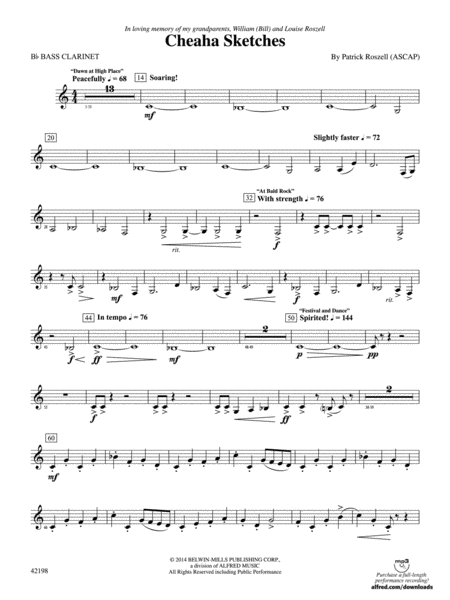 Cheaha Sketches: B-flat Bass Clarinet