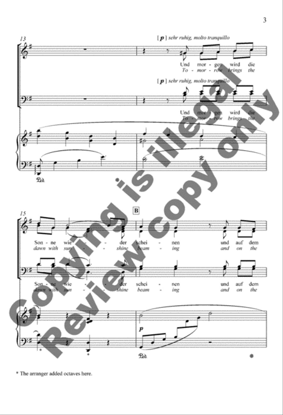 Morgen! (Tomorrow!) Morgen! (Tomorrow!) Divisi scores gallery preview page 3