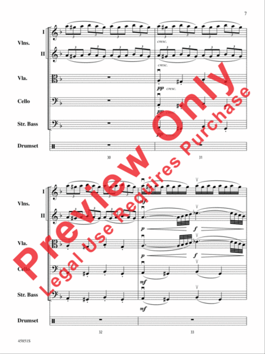 A Halloween Thriller String Orchestra scores gallery preview page 7