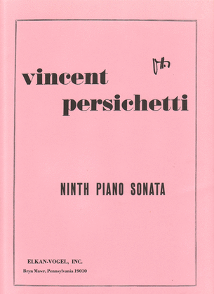 Book cover for Ninth Piano Sonata