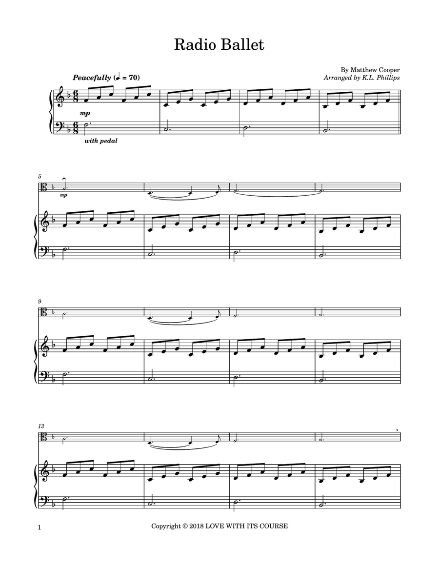 Radio Ballet Viola scores gallery preview page 2