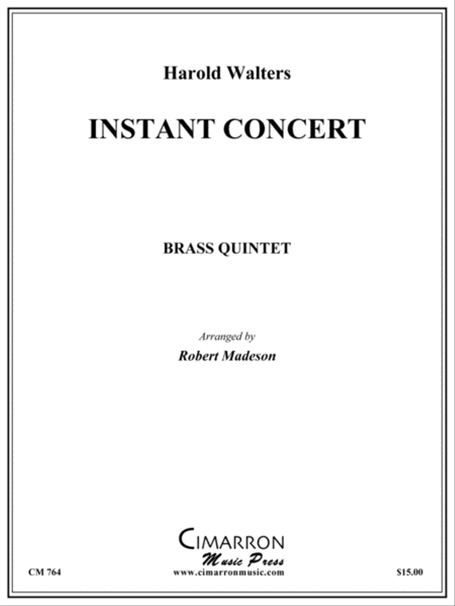 Instant Concert Brass Quintet scores gallery preview page 1