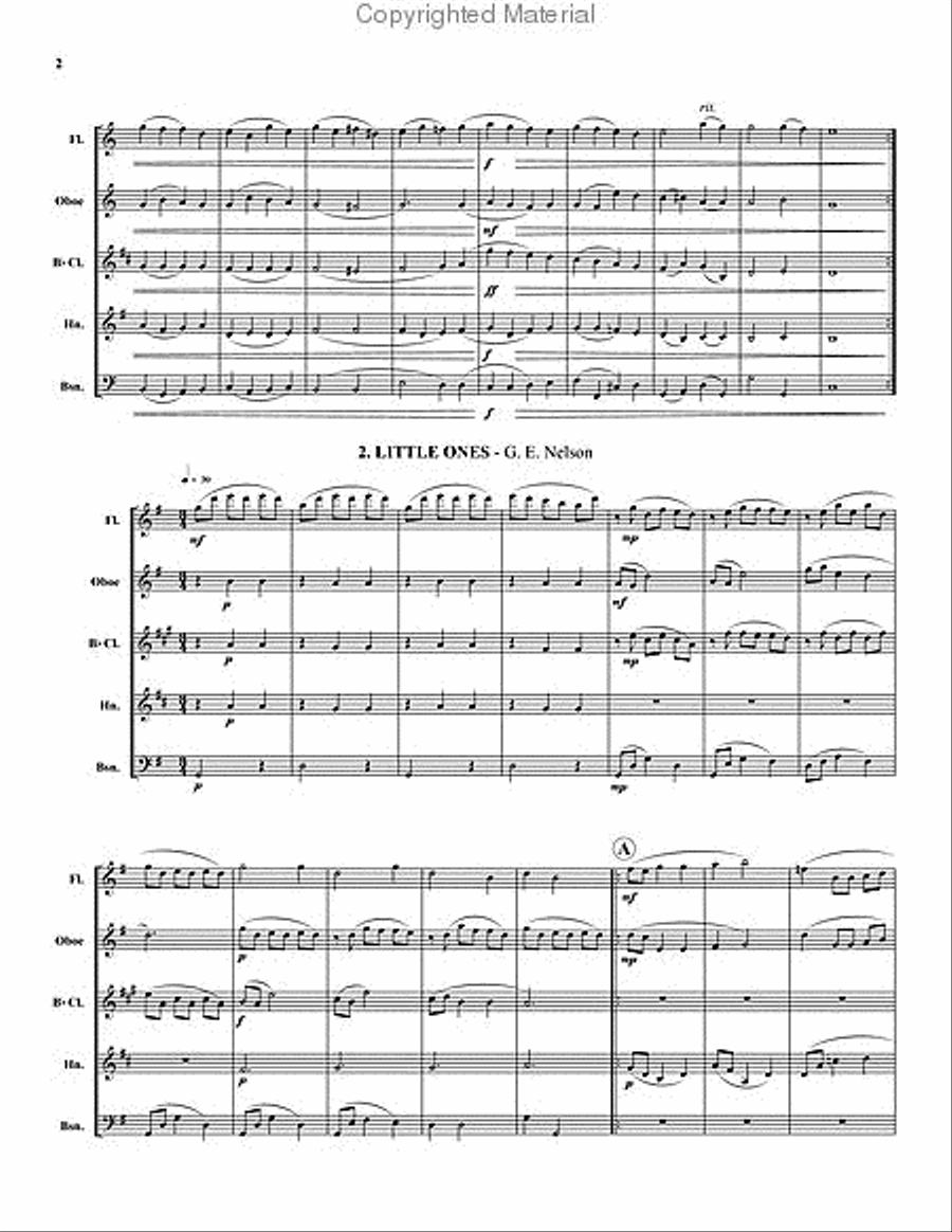 Reflections of Life Woodwind Quintet scores gallery preview page 3