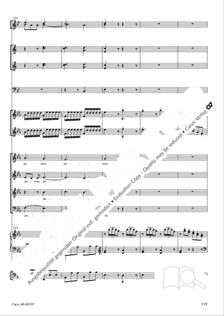 Grosse Orgelsolomesse in Es 4-Part scores gallery preview page 132