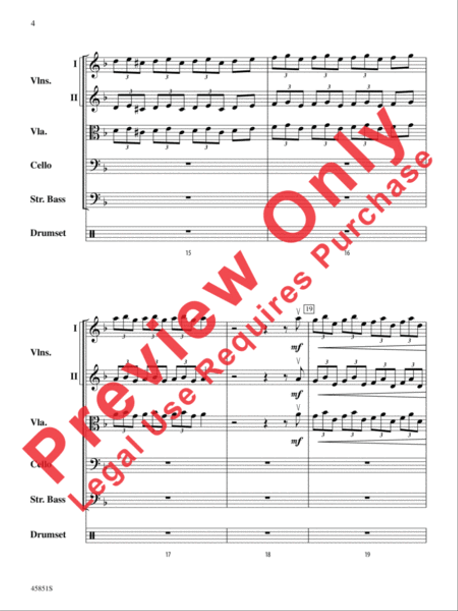 A Halloween Thriller String Orchestra scores gallery preview page 4
