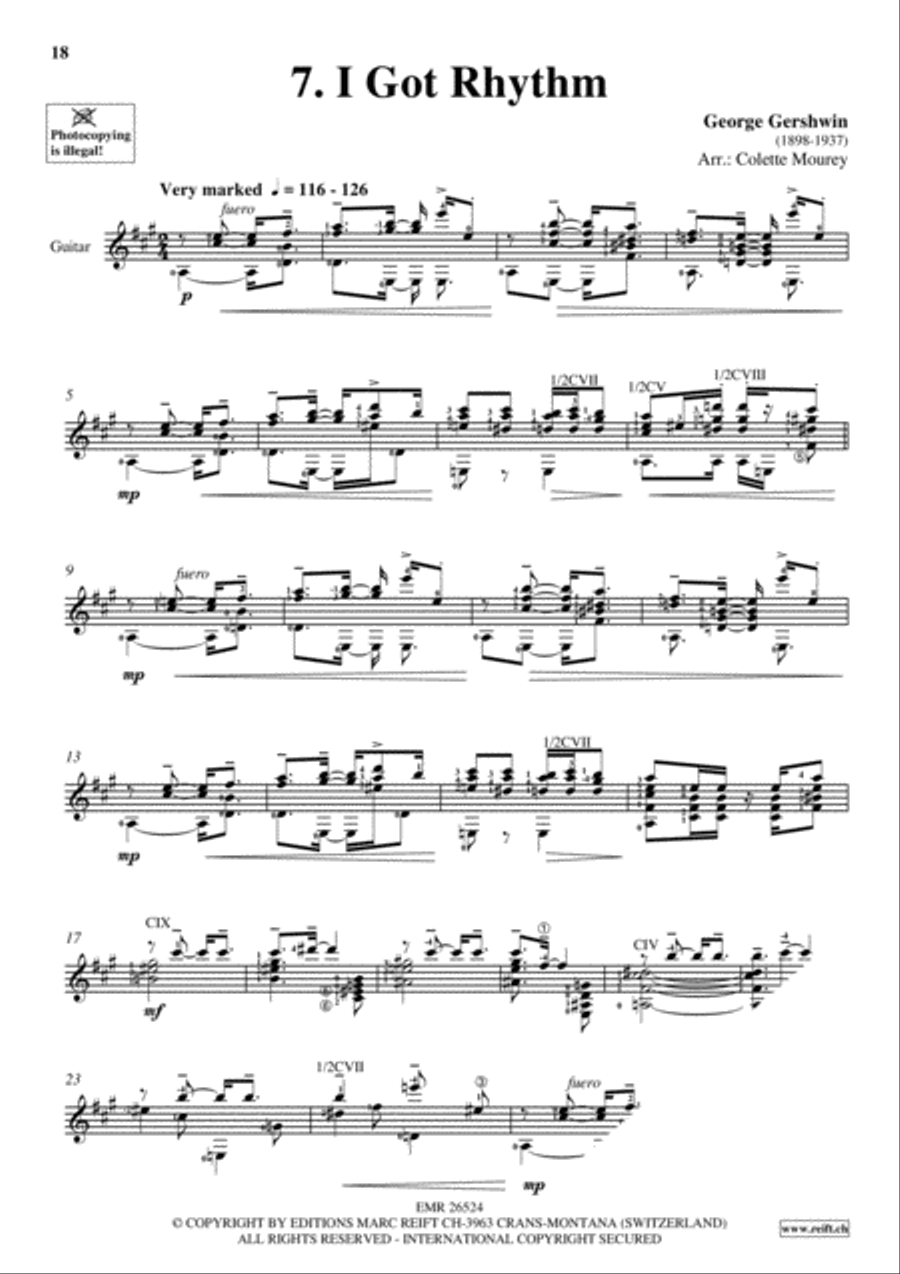 Gershwin 20 Greatest Hits Guitar scores gallery preview page 9