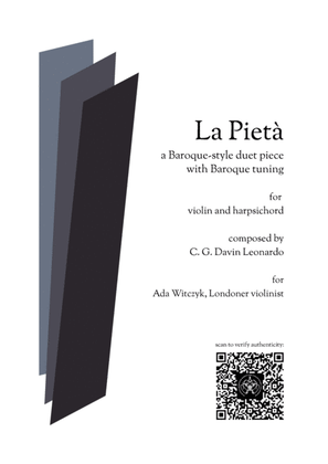 La Pietà for Violin and Harpsichord duet