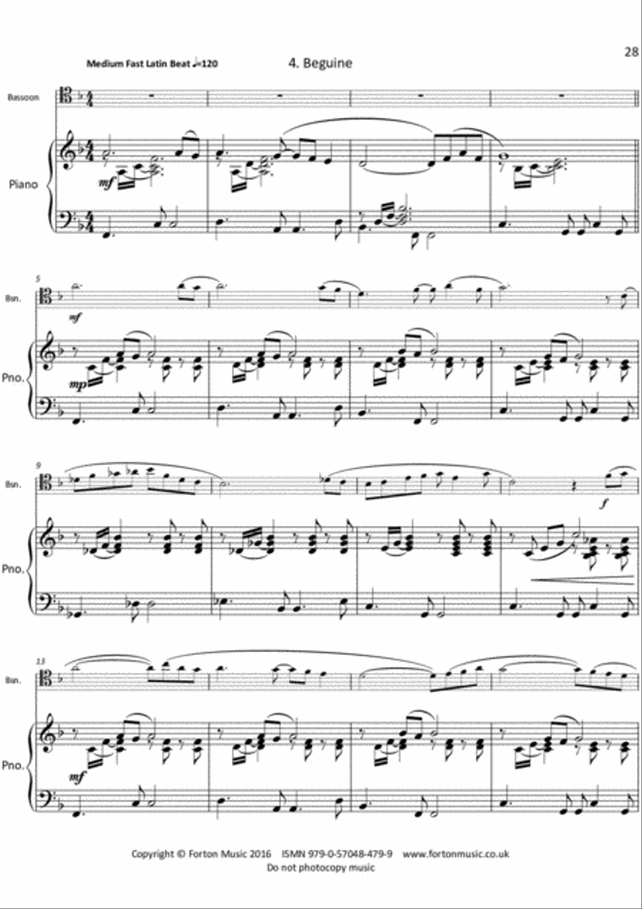 Nice 'n' Easy and Jazz Dances Bassoon Solo scores gallery preview page 9