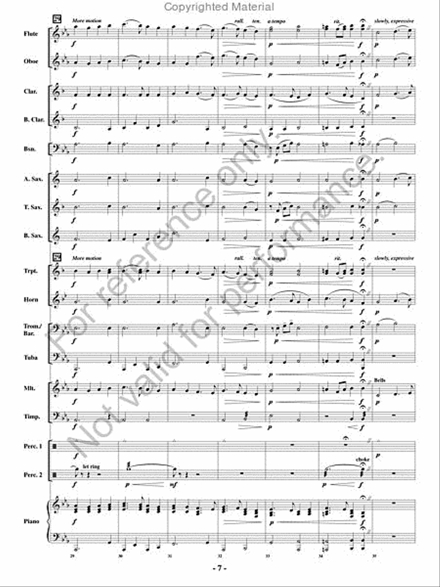 All Through The Night Concert Band scores gallery preview page 6