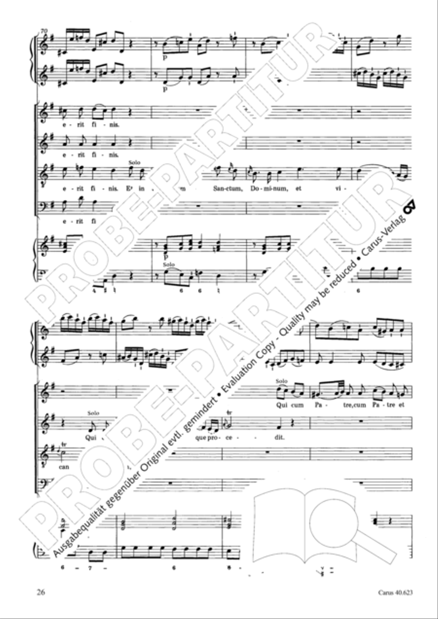 Missa brevis in G major Missa brevis in G major 4-Part scores gallery preview page 27