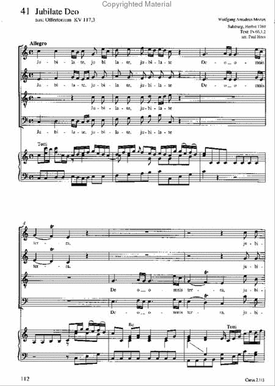 Chorbuch Mozart/Haydn III (geistliche Werke SATB) 4-Part scores gallery preview page 3
