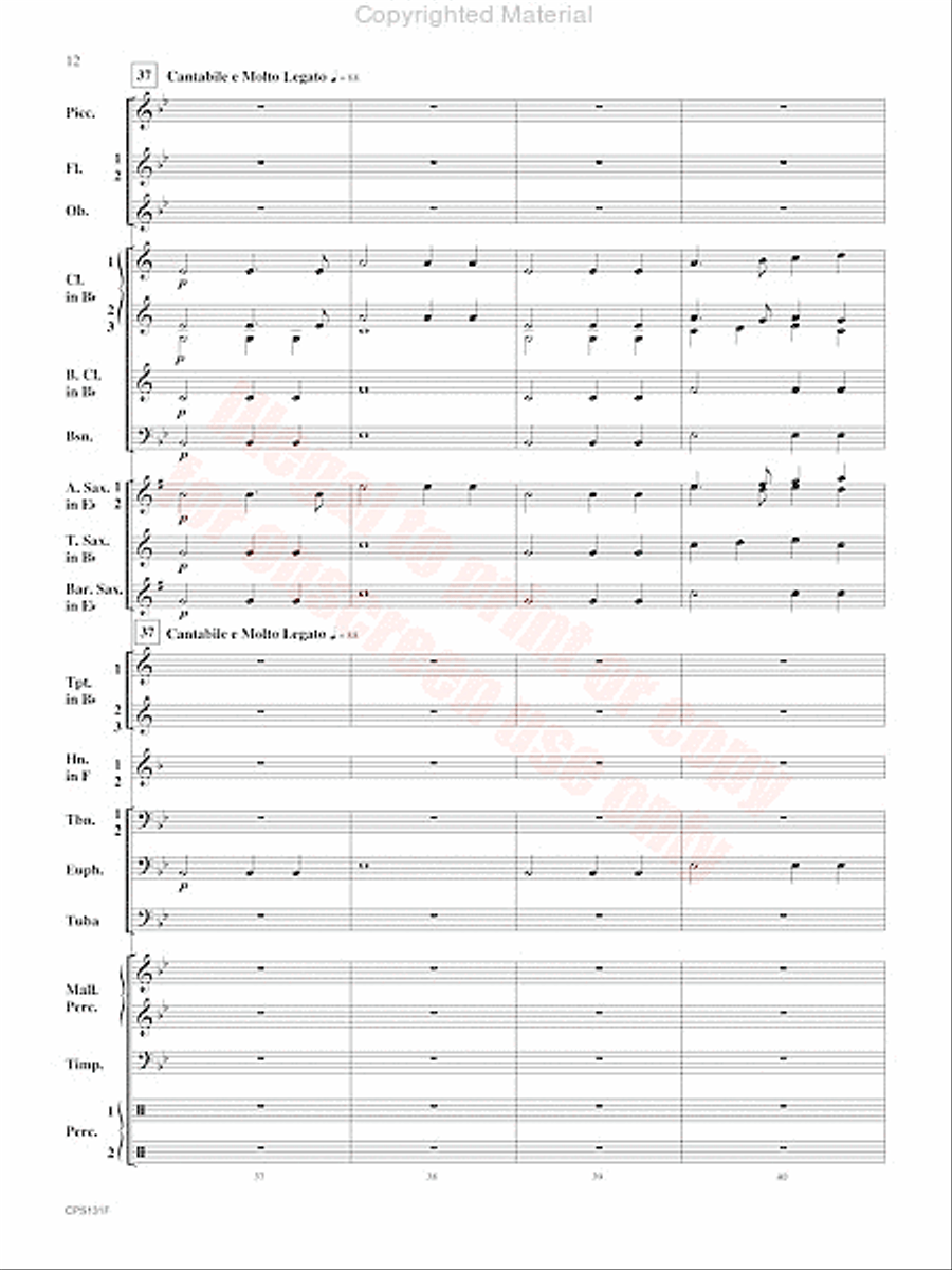 Crown and Scepter Concert Band scores gallery preview page 13