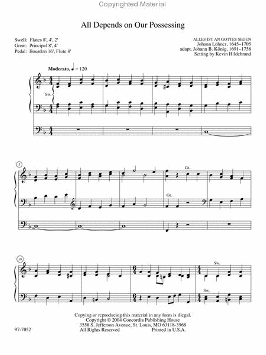 Musica Sacra: Easy Hymn Preludes for Organ, Vol. 3