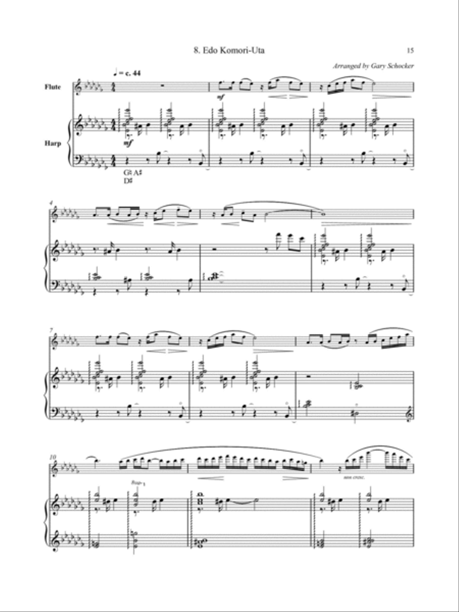 Japanese melodies for flute and harp top
