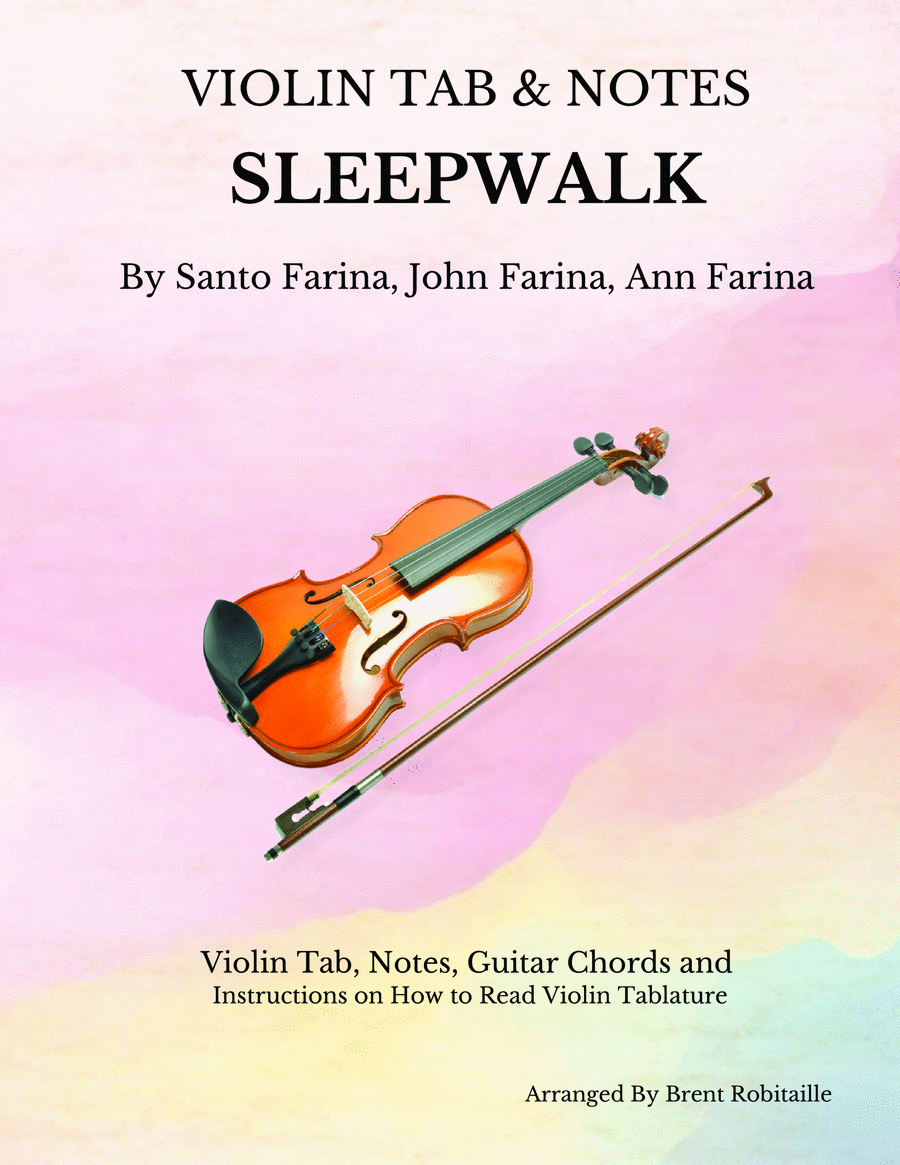 Sleepwalk (Instrumental Version) Violin Solo scores gallery preview page 1