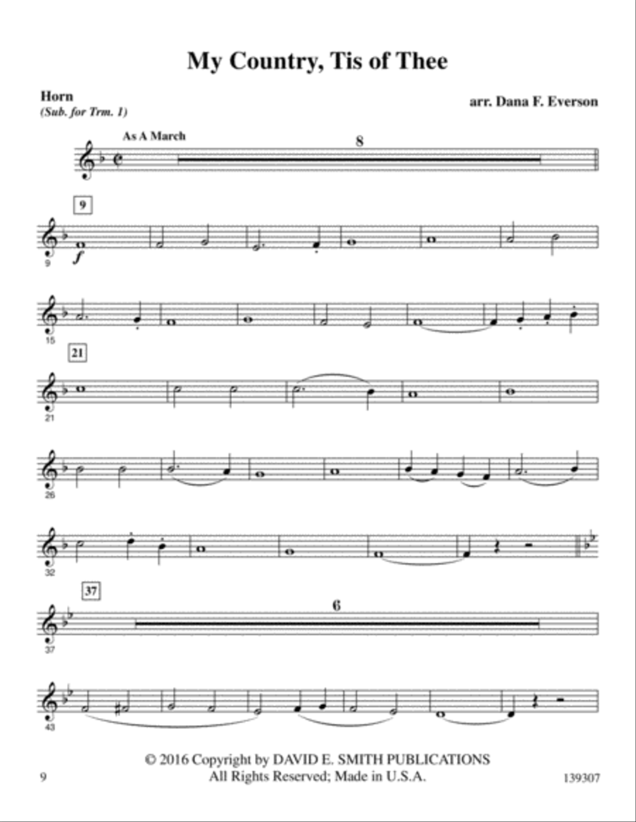 My County Tis Of Thee Brass Trio scores gallery preview page 10