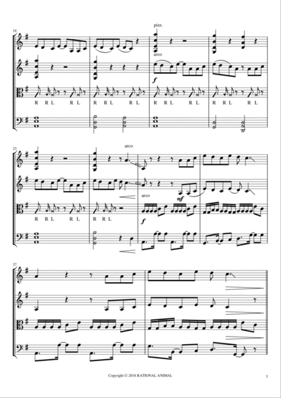 Getaway Getaway String Quartet scores gallery preview page 3