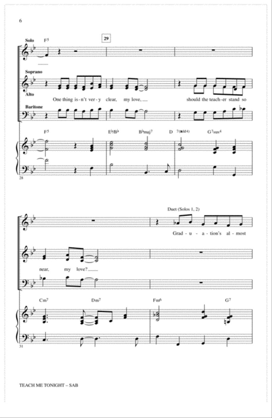 Teach Me Tonight Teach Me Tonight 3-Part scores gallery preview page 4