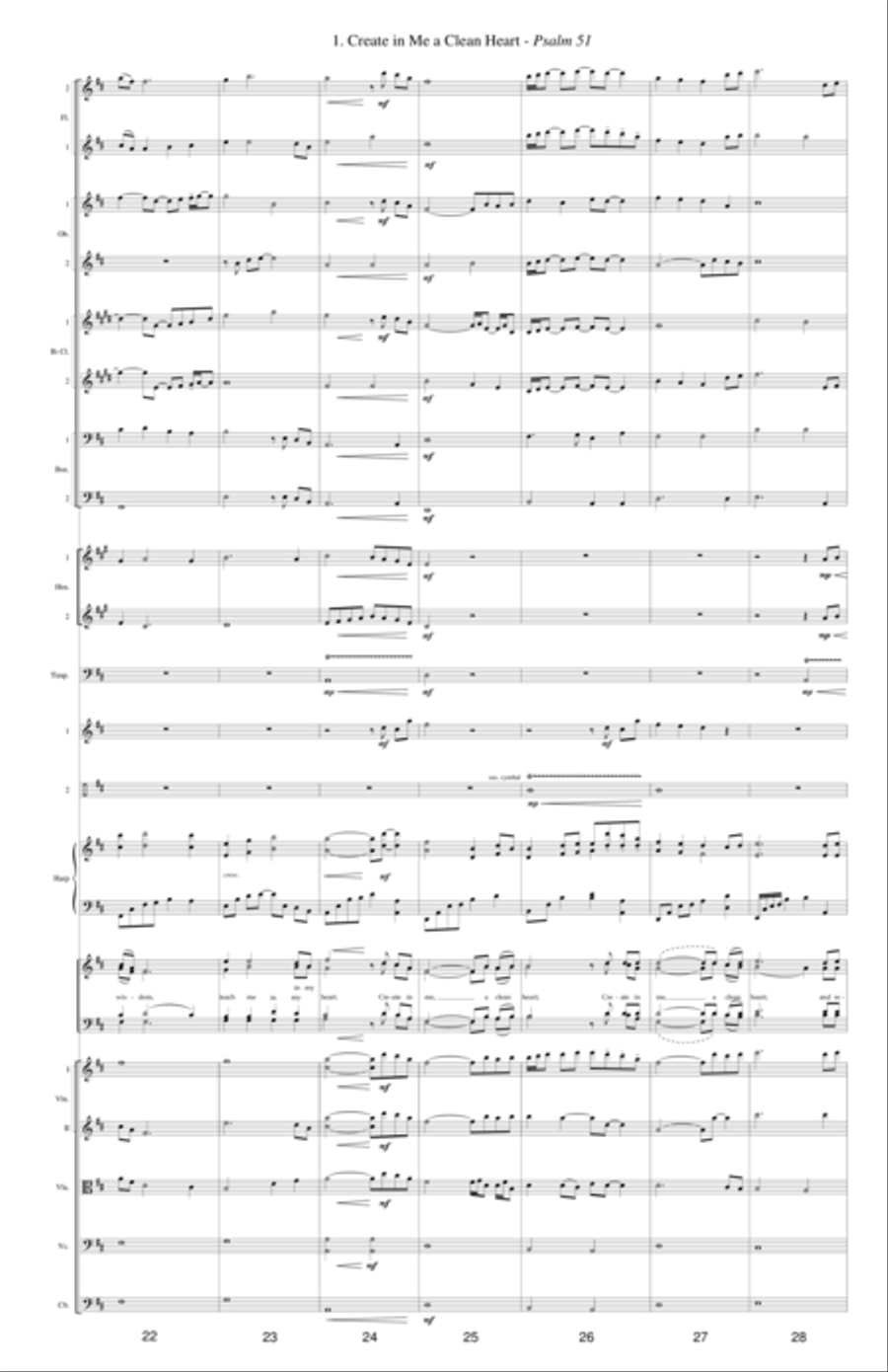 Mass for the Soul (Full Score and Parts 4-Part scores gallery preview page 6