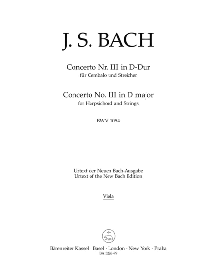 Cembalokonzert III - Harpsichord Concerto III