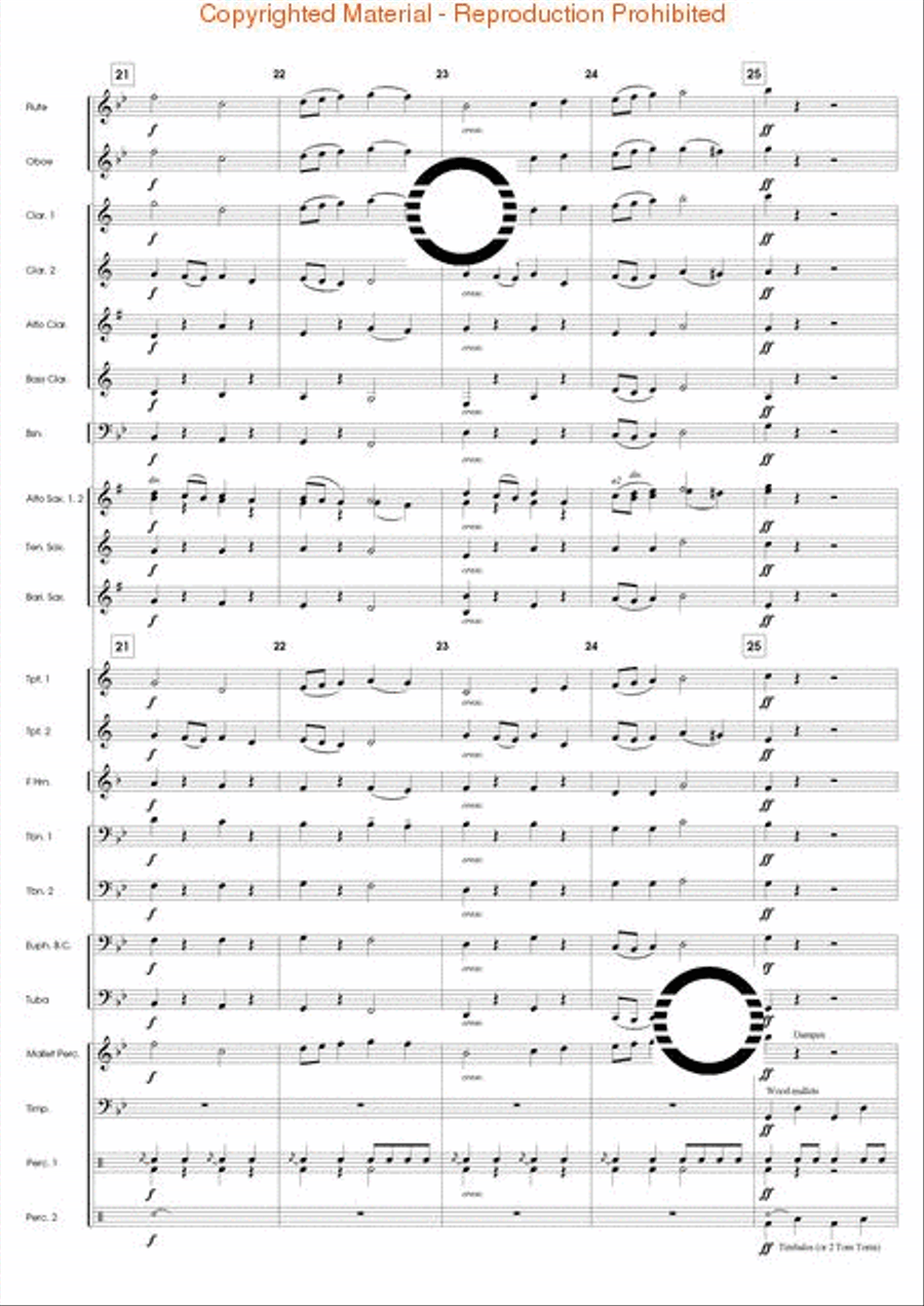 Armada of Freedom Armada of Freedom Concert Band scores gallery preview page 6
