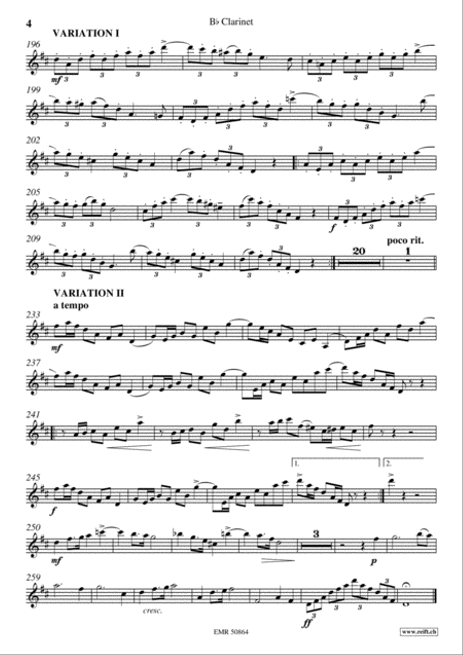 Concertino Clarinet Solo scores gallery preview page 5