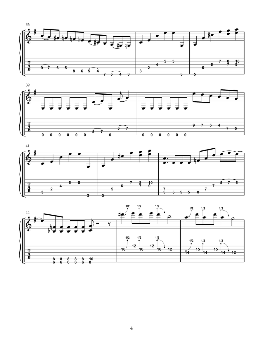 All Creation SIng All Creation SIng Guitar Tablature scores gallery preview page 4