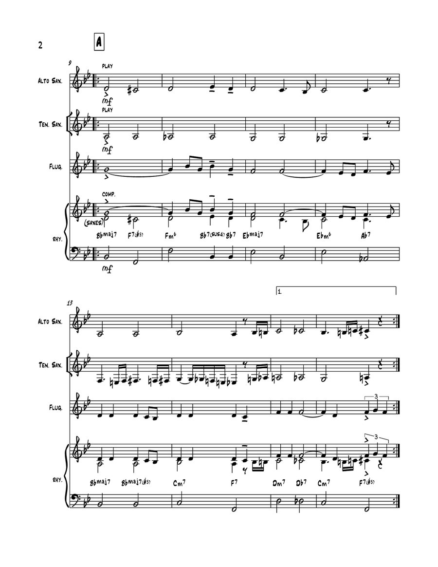 My Little Brown Book Jazz Ensemble scores gallery preview page 2