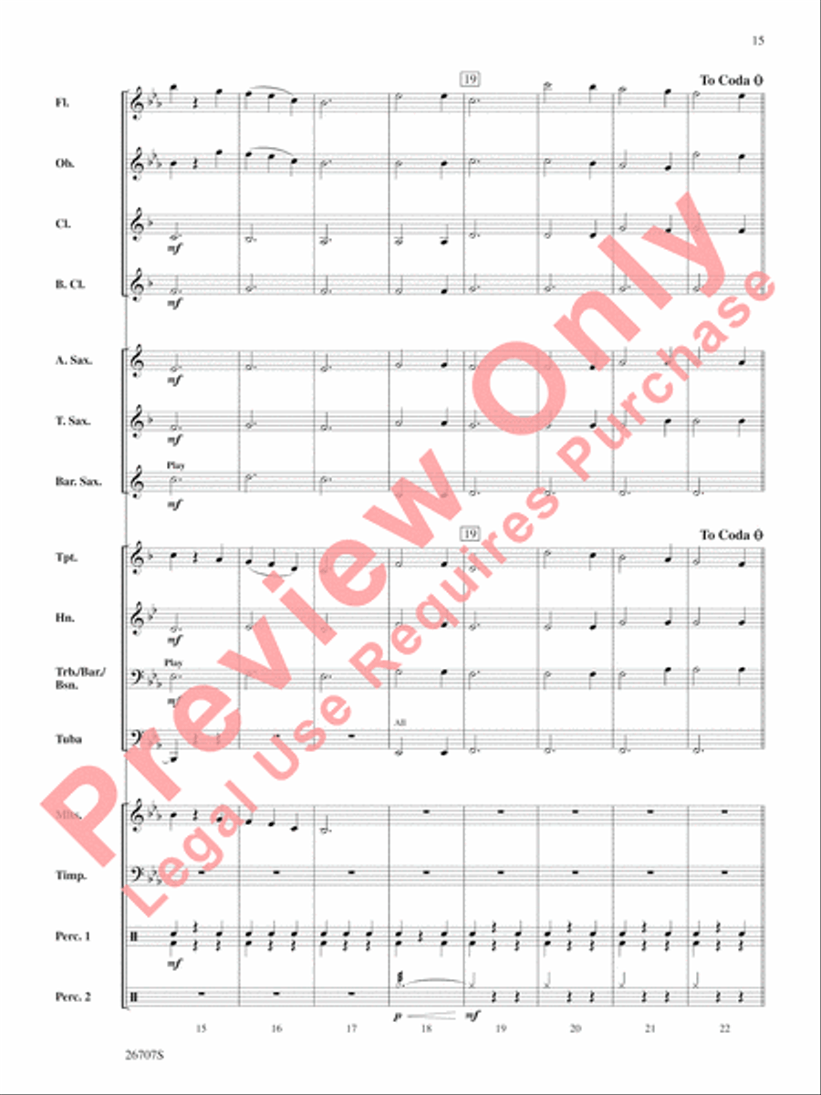 The Wizard of Oz, Themes from Concert Band scores gallery preview page 16