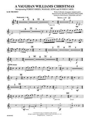 A Vaughan Williams Christmas: 1st B-flat Trumpet