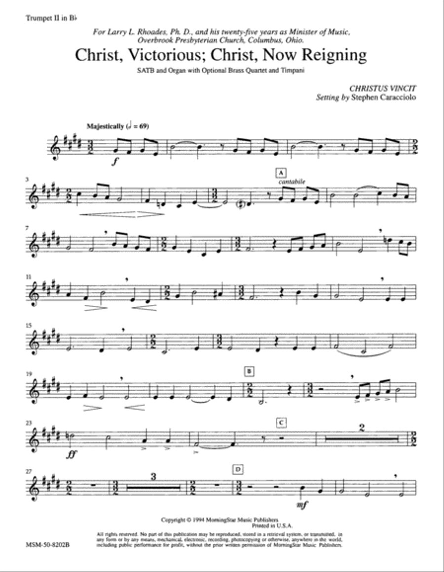 Christ, Victorious: Christ, Now Reigning Choir scores gallery preview page 3