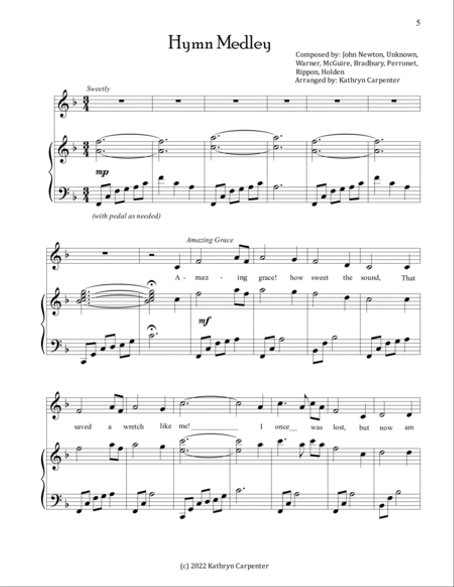 Fun and Fabulous Choir Book: Songs for One, Two, and Three Part Choir 3-Part scores gallery preview page 5