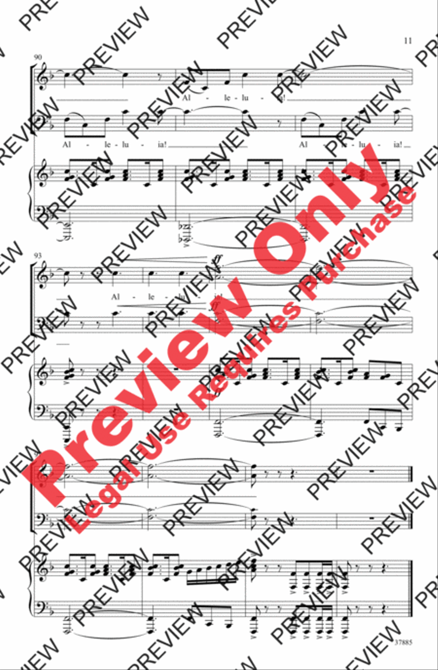 Exsultate, Jubilate 3-Part scores gallery preview page 11