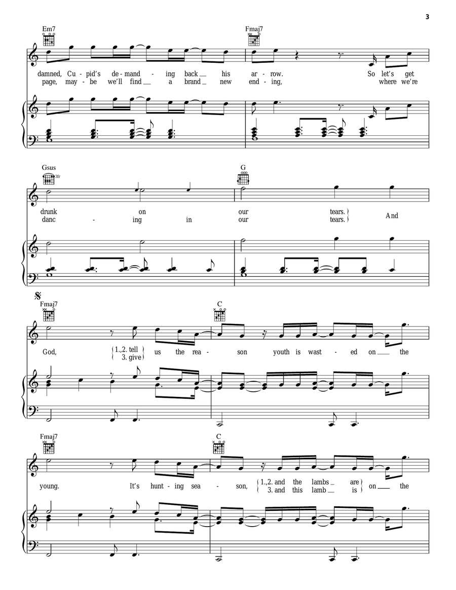 Lost Stars Acoustic Guitar scores gallery preview page 3