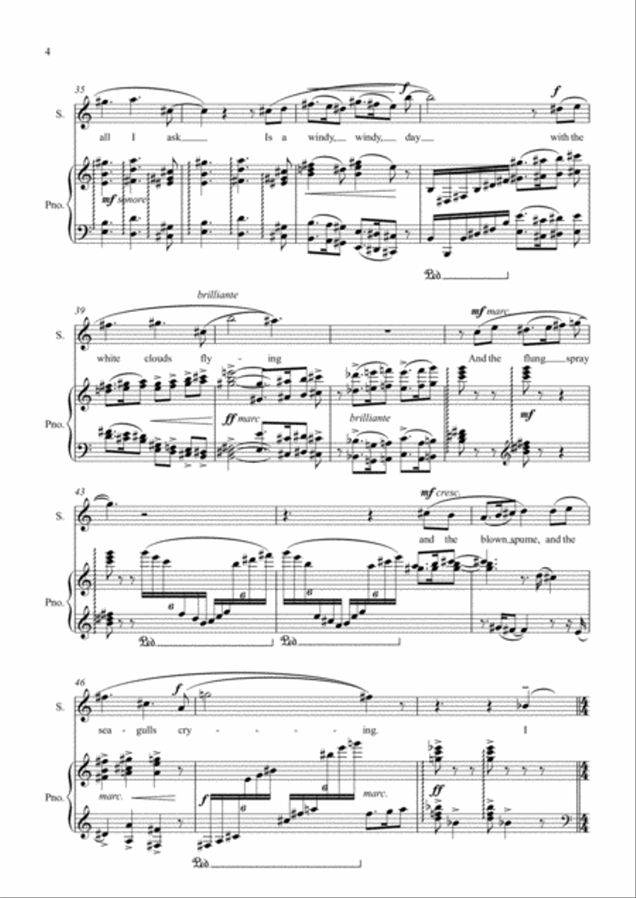 Sea Fever High Voice scores gallery preview page 4