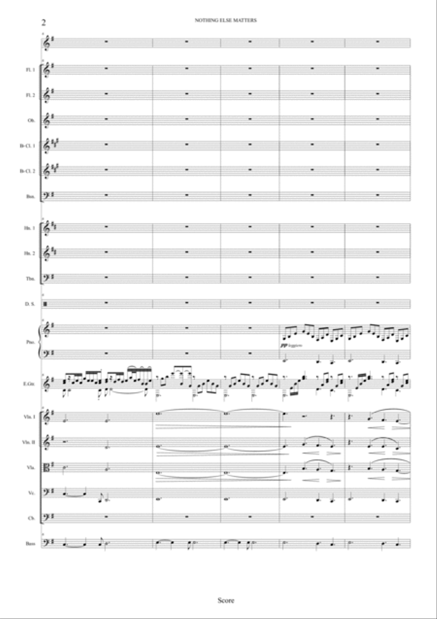 Nothing Else Matters Full Orchestra scores gallery preview page 2