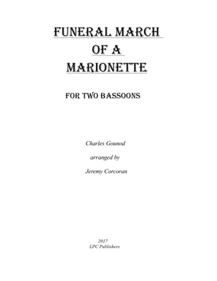 Book cover for Funeral March of a Marionette for Two Bassoons