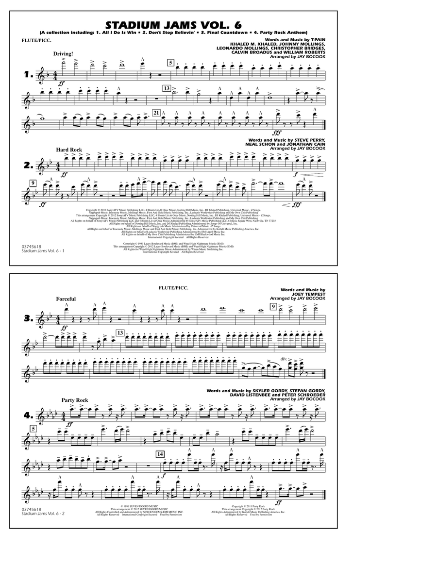 Stadium Jams Vol. 6 (Game Winners) - Flute/Piccolo
