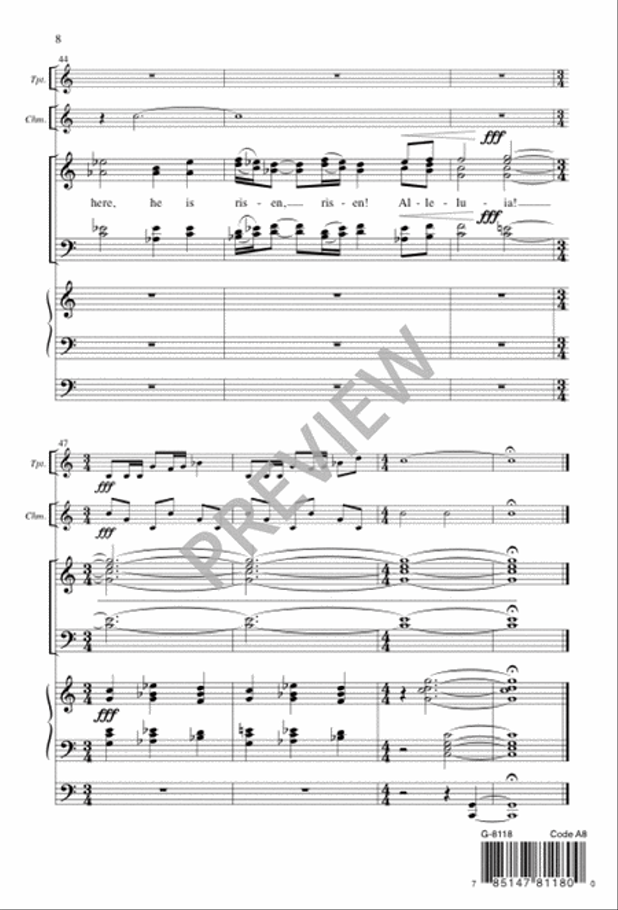 Easter Introit 4-Part scores gallery preview page 8