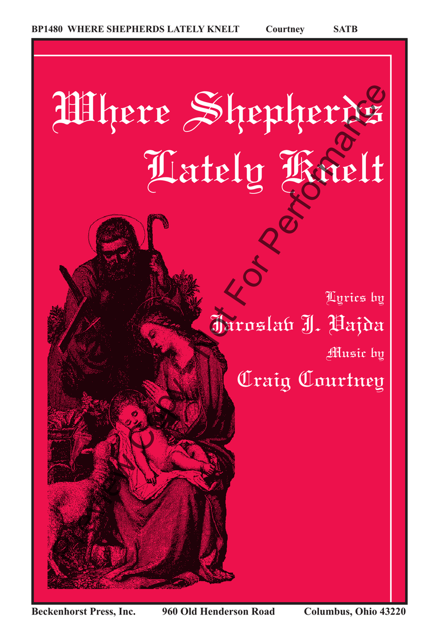 Where Shepherds Lately Knelt - SATB 4-Part scores gallery preview page 2