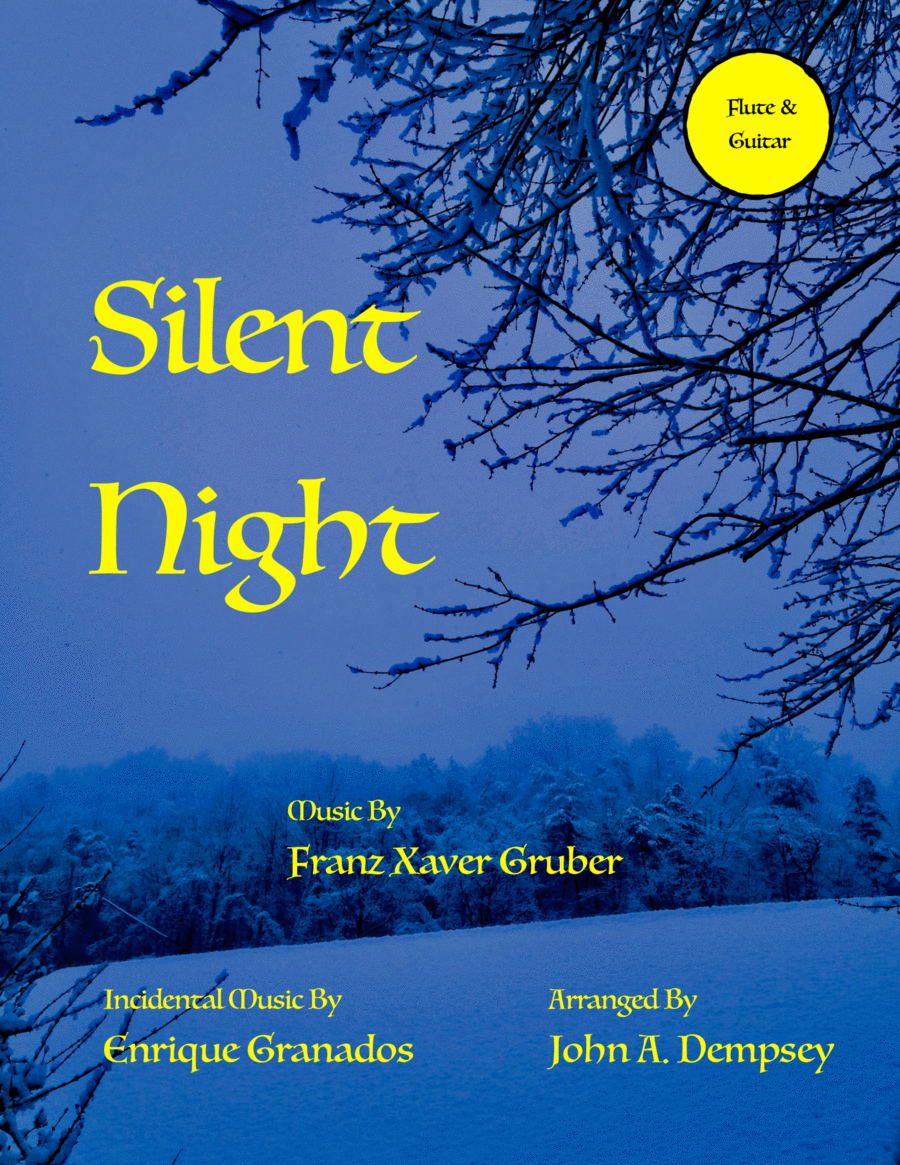 Silent Night (Duet for Flute and Guitar) Flute scores gallery preview page 1