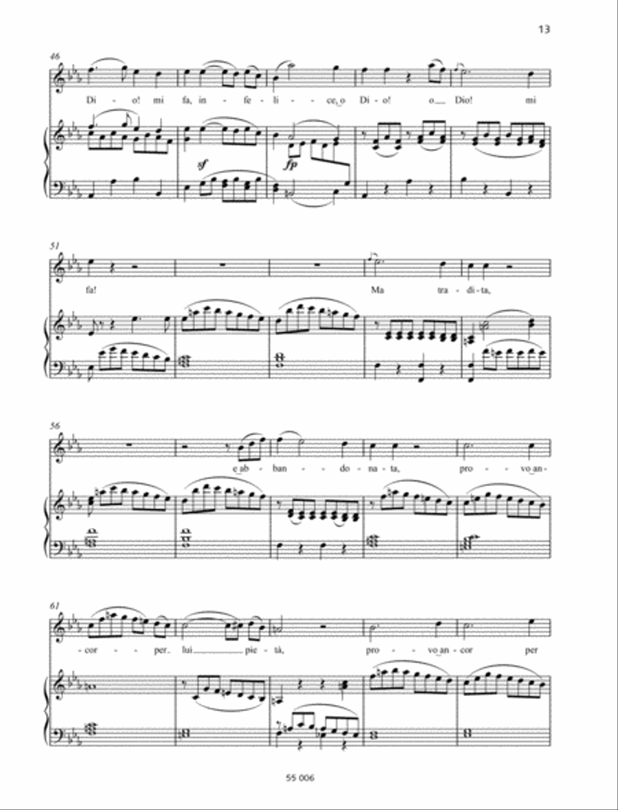 Mi tradì quell'alma ingrata Soprano Voice scores gallery preview page 4