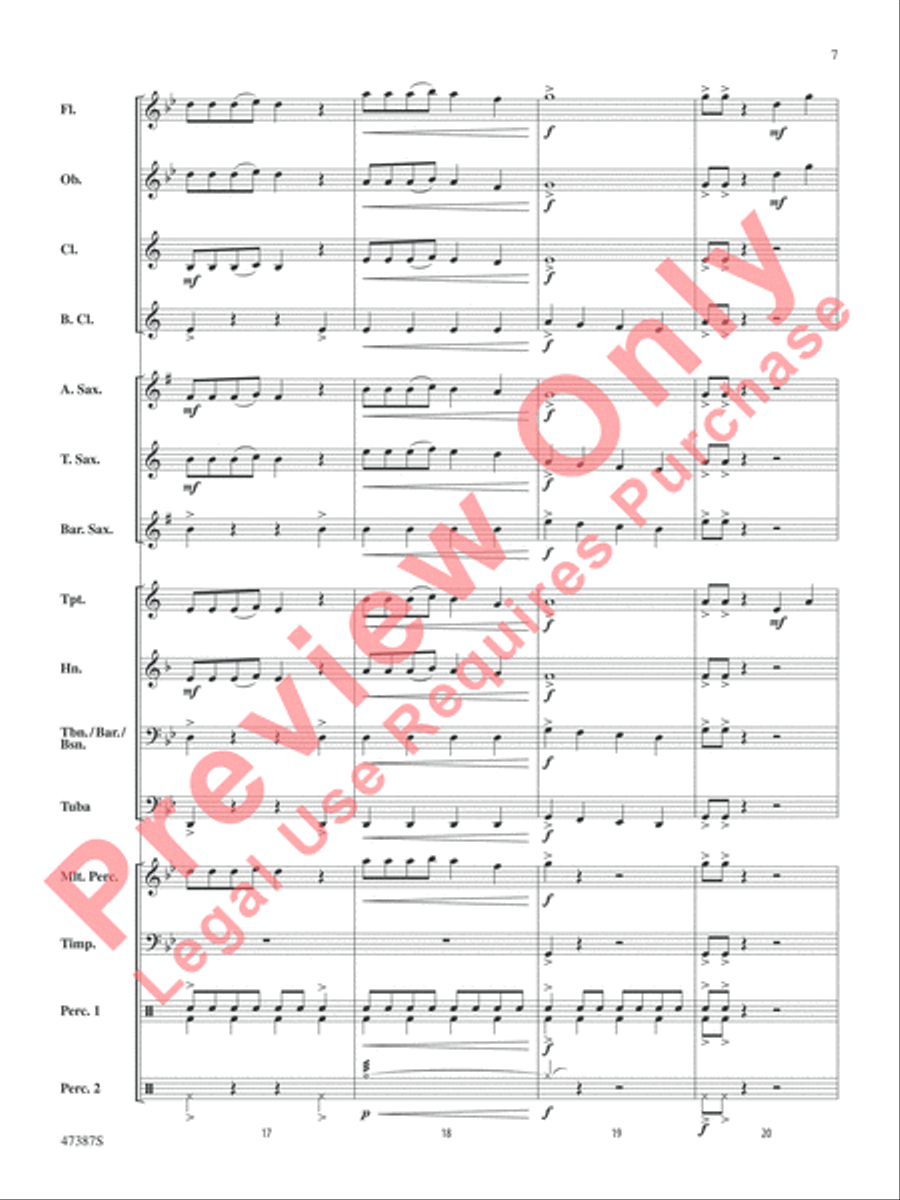 Pandemonium Concert Band scores gallery preview page 8