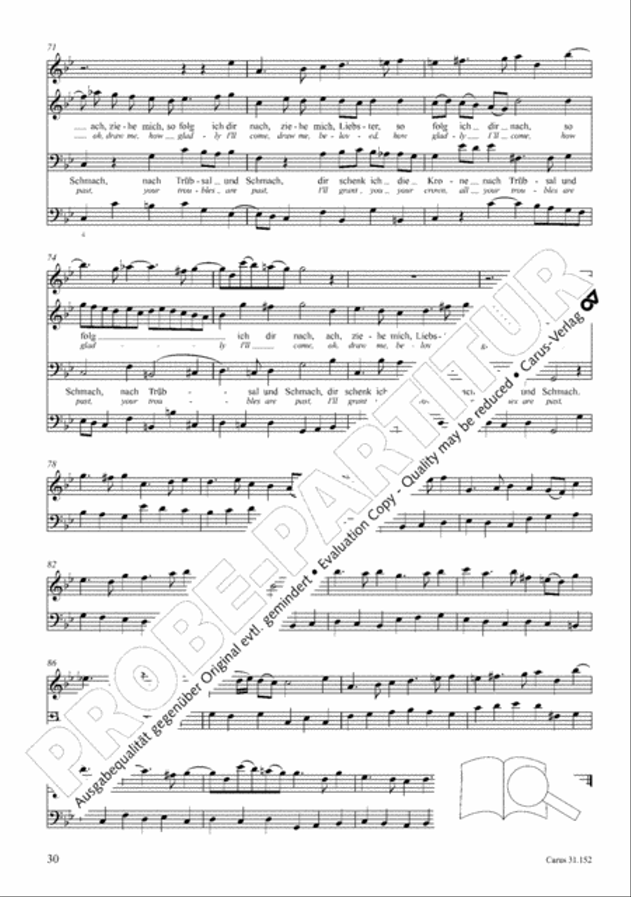 Walk on the path of faith (Tritt auf die Glaubensbahn) Orchestra scores gallery preview page 31