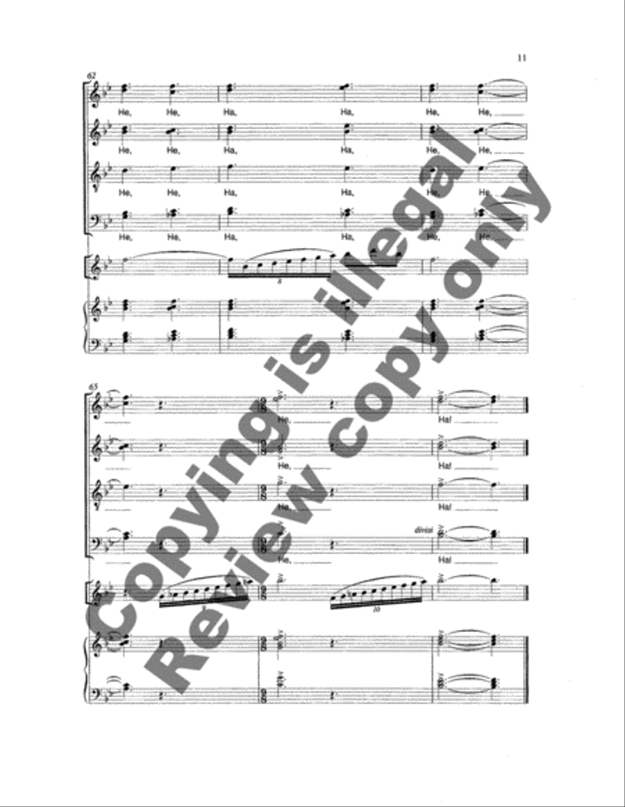 There is Sweet Music Here: 2. Song of the Laughing Green Woods 4-Part scores gallery preview page 12