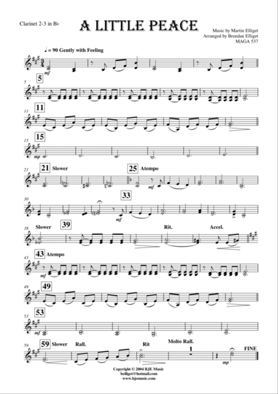 A Little Peace - Orchestra Full Orchestra scores gallery preview page 5